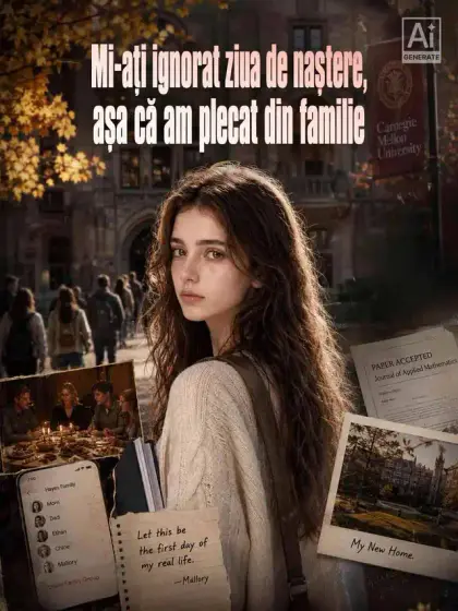 Mi-ați ignorat ziua de naștere, așa că am plecat din familie
